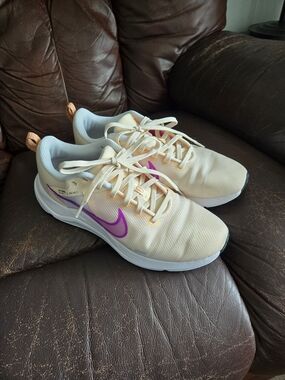Nike Women's Running Sneakers with Purple Swoosh